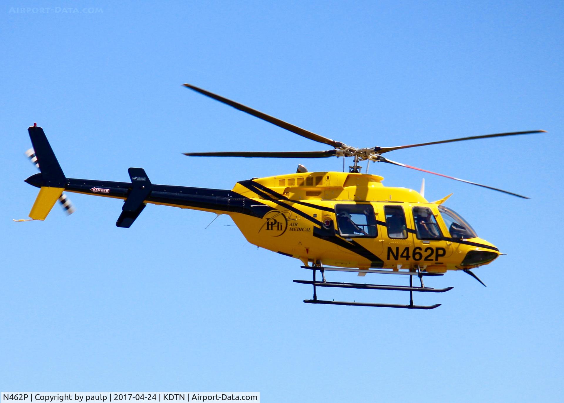 N462P, 2014 Bell 407 C/N 54164, At Downtown Shreveport.