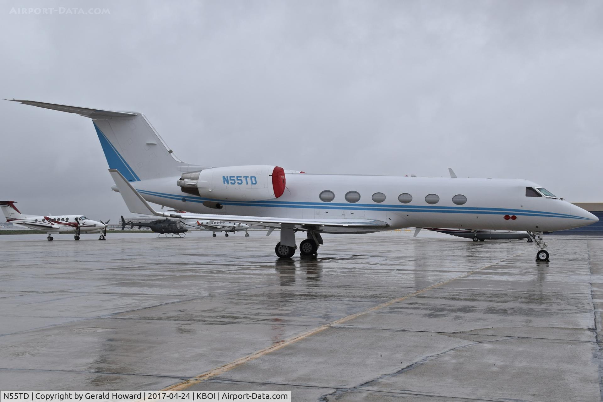 N55TD, 1990 Gulfstream Aerospace G-IV C/N 1131, Parked on south GA ramp.