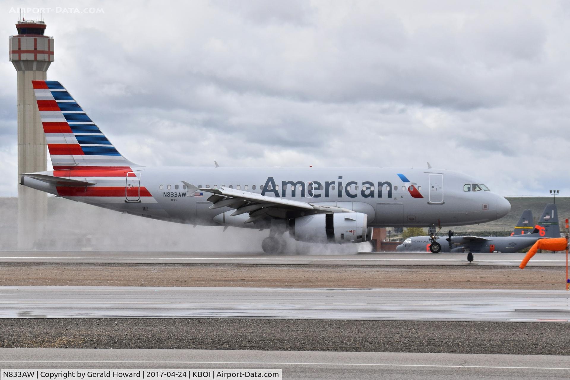 N833AW, 2002 Airbus A319-132 C/N 1844, Landing roll out on RWY 28R.