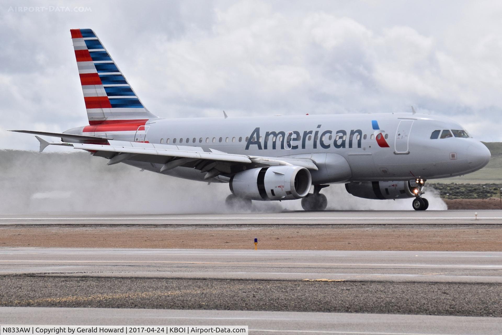 N833AW, 2002 Airbus A319-132 C/N 1844, Landing roll out on RWY 28R.