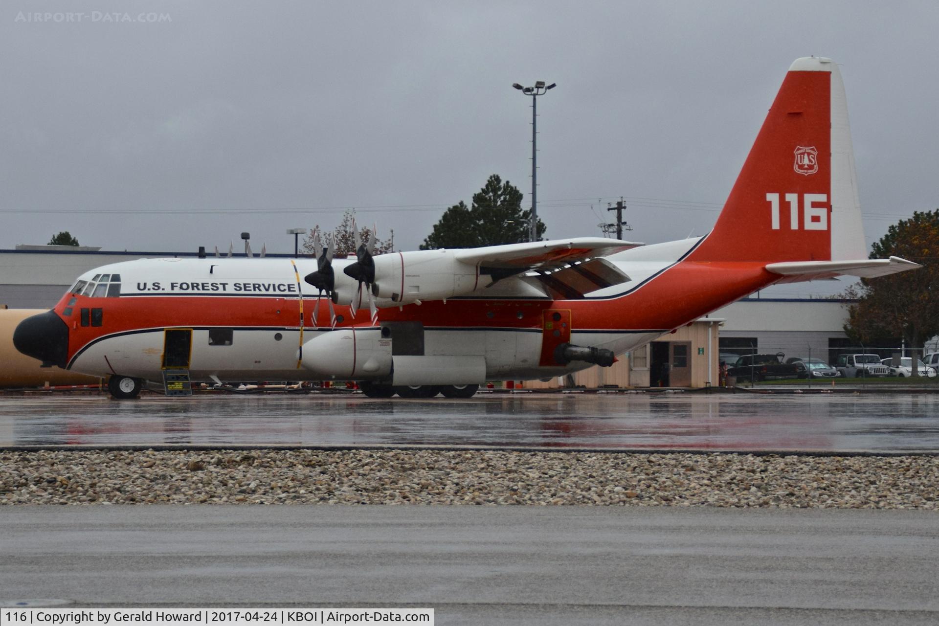 N116Z, 1983 Lockheed HC-130H Hercules C/N 382-5002, One of several HC-130Hs given to the US Forest Service by the US Coast Guard to fight forest fires using the MAFFS.  No 