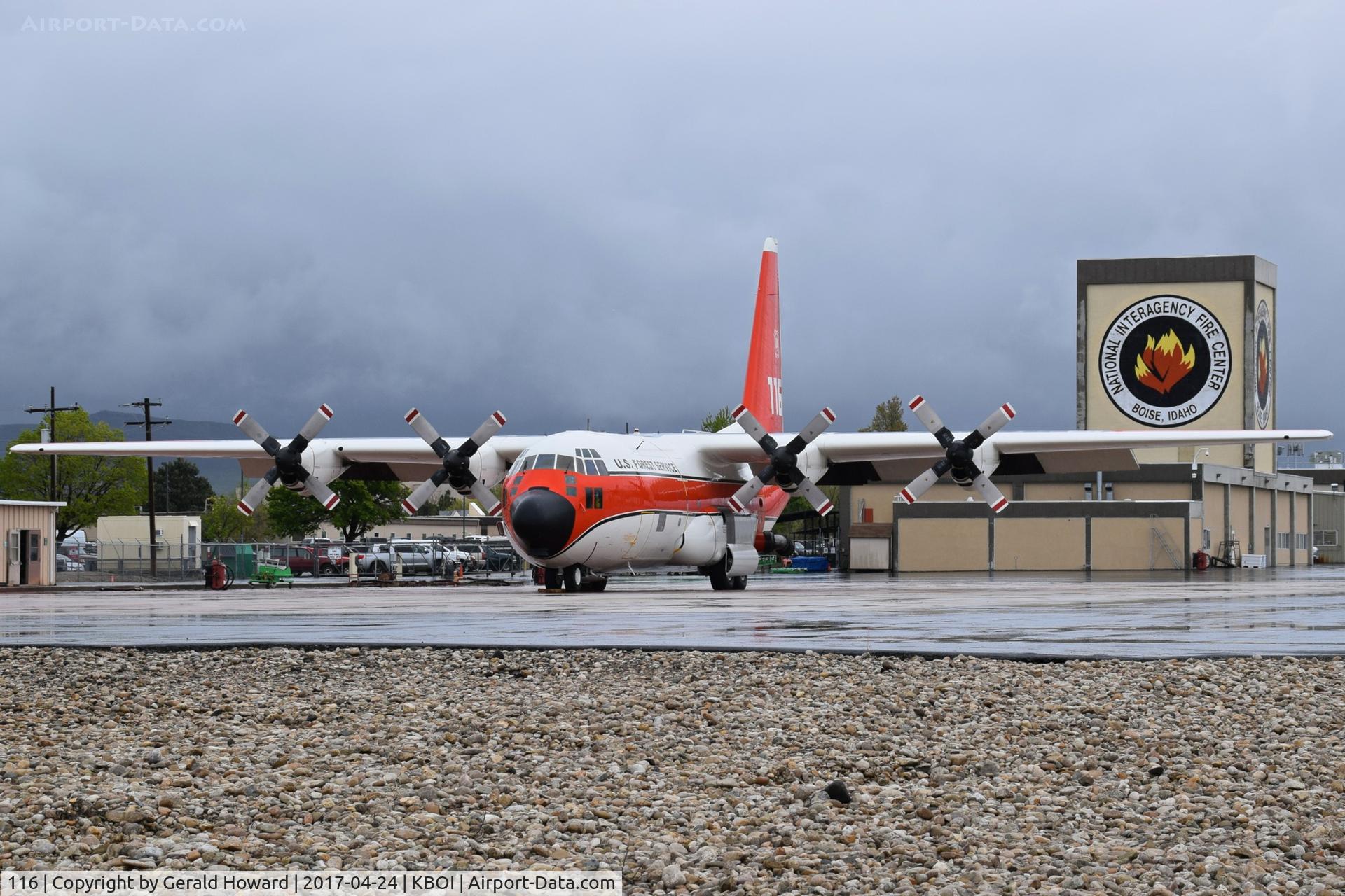 N116Z, 1983 Lockheed HC-130H Hercules C/N 382-5002, One of several HC-130Hs given to the US Forest Service by the US Coast Guard to fight forest fires using the MAFFS.  No 