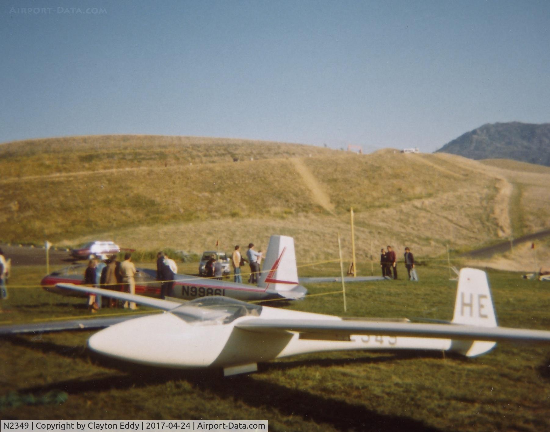N2349, 1969 Glasflugel STANDARD LIBELLE C/N 58, Concord California Concord Pavillion 1976.