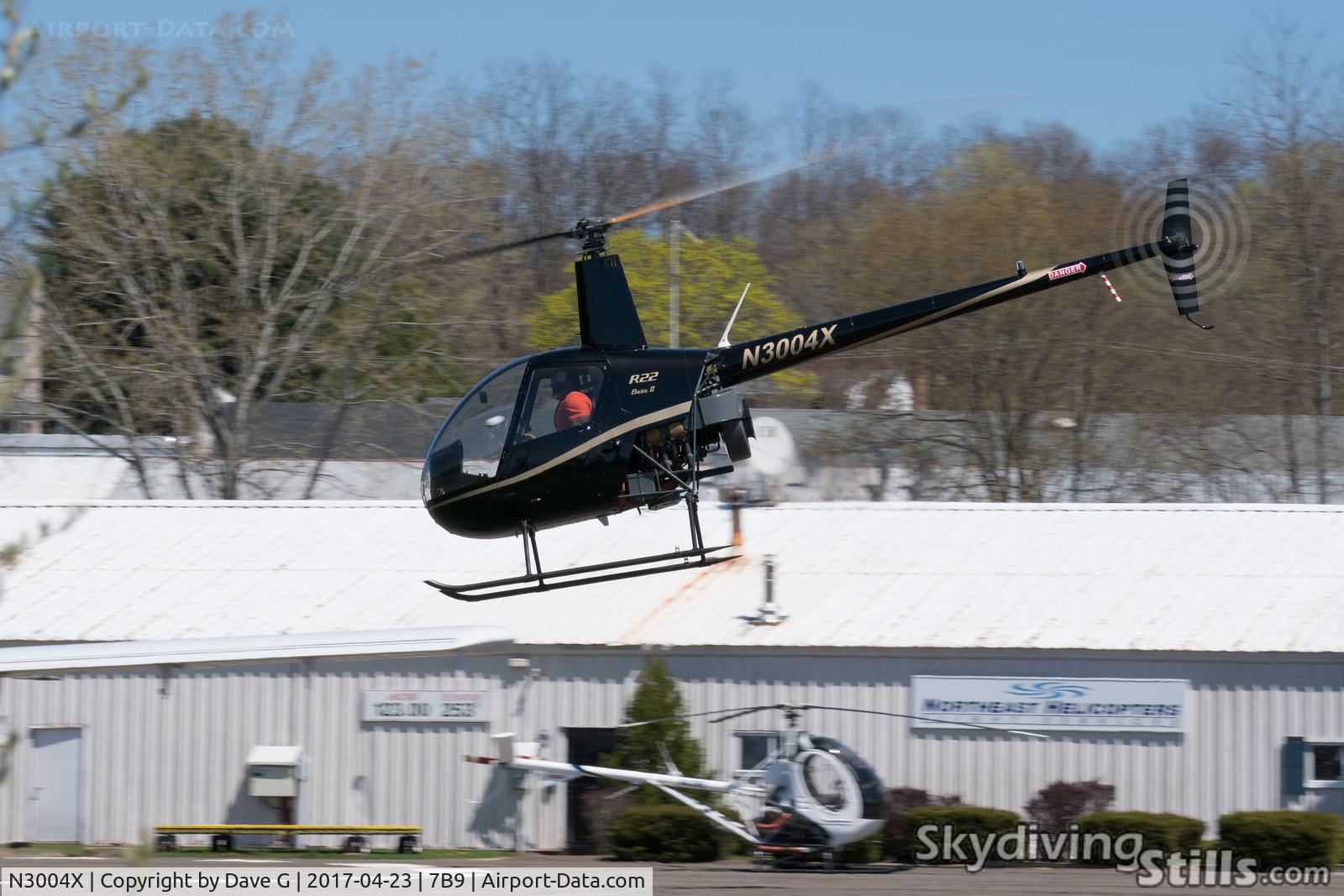 N3004X, 2007 Robinson R22 BETA C/N 4152, Now in black.