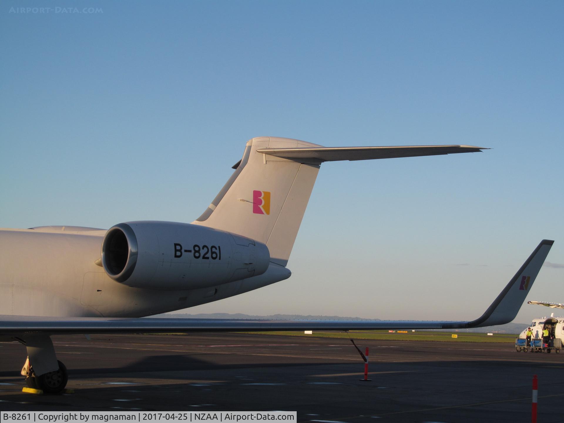 B-8261, Gulfstream Aerospace GV-SP (G550) C/N 5364, Chinese visitor to AKL