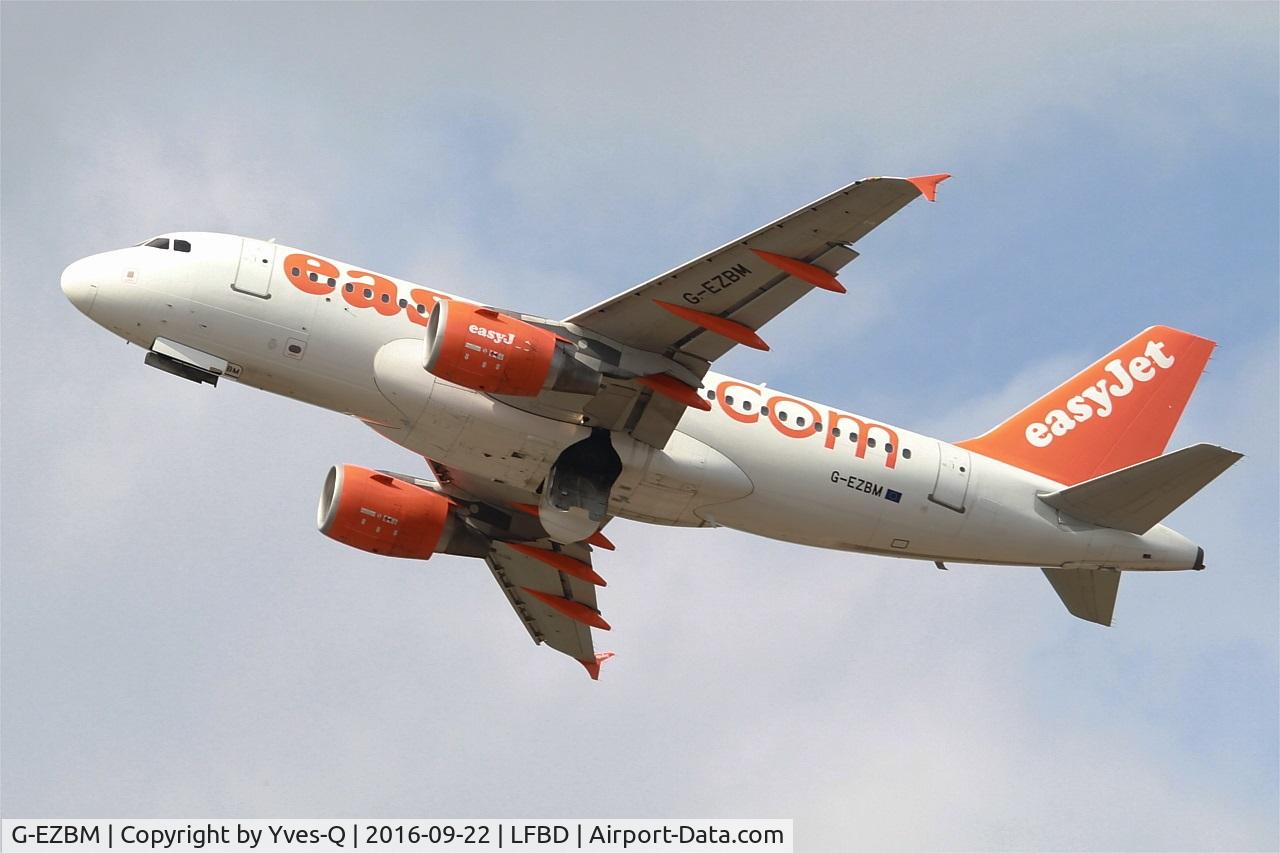G-EZBM, 2007 Airbus A319-111 C/N 3059, Airbus A319-111, Take off rwy 23, Bordeaux Mérignac airport (LFBD-BOD)