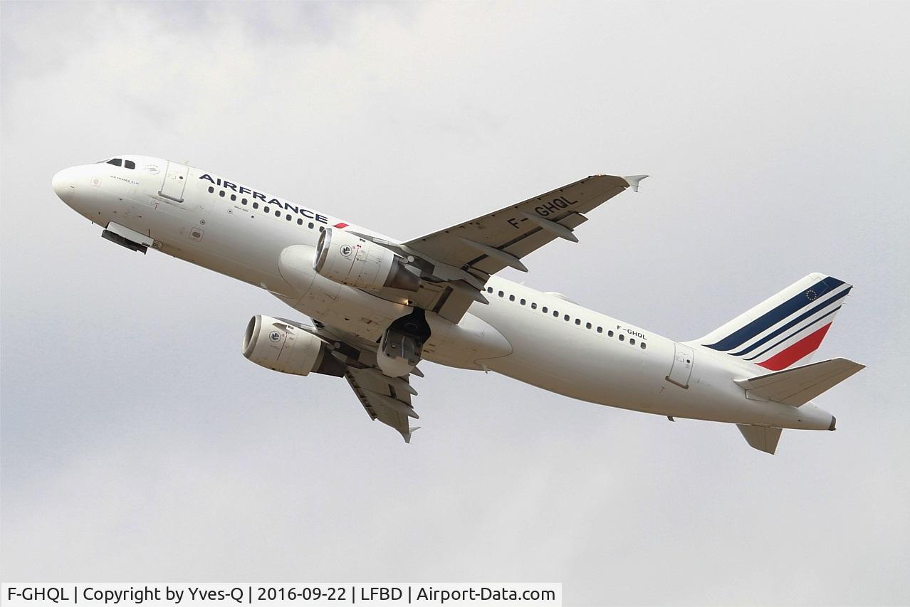 F-GHQL, 1991 Airbus A320-211 C/N 0239, Airbus A320-211, Take off rwy 23, Bordeaux Mérignac airport (LFBD-BOD)