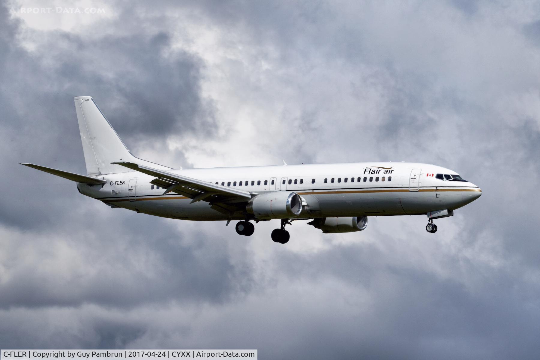 C-FLER, 1990 Boeing 737-46B C/N 24573, Landing