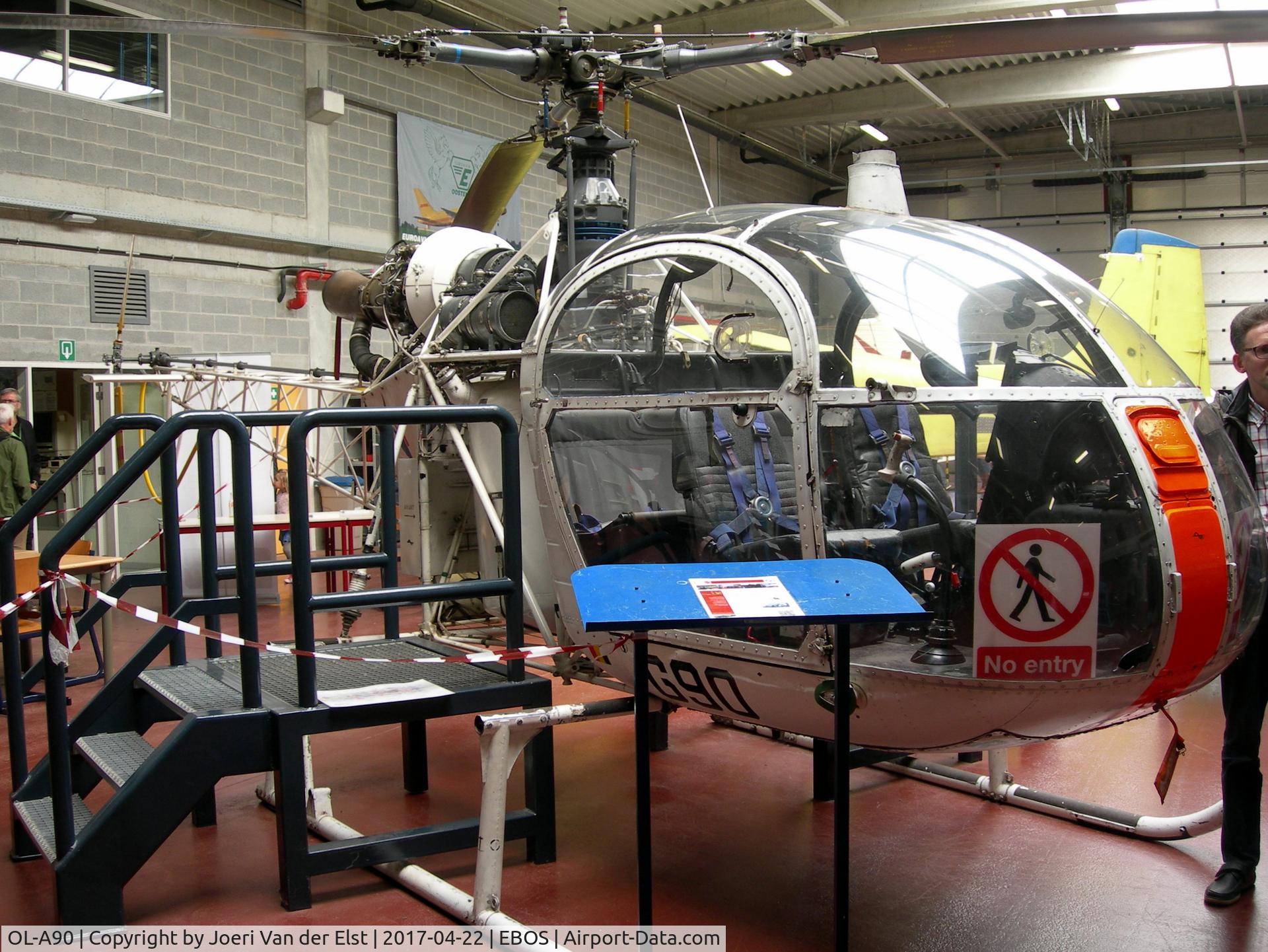 OL-A90, Sud Aviation SA-318C Alouette II C/N 1991 /618C-A68, Vlaams Luchtvaartopleidingscentrum Oostende VLOC