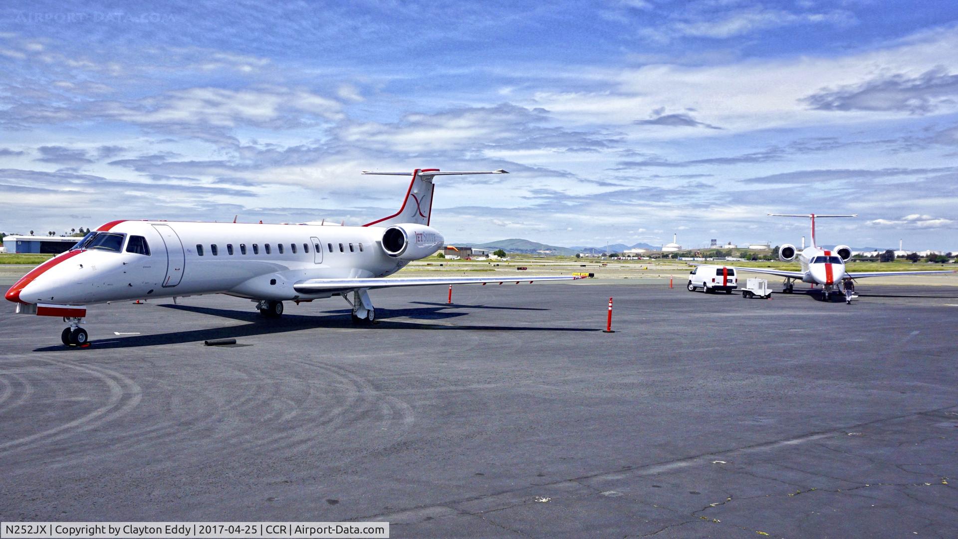 N252JX, 2000 Embraer ERJ-135LR (EMB-135LR) C/N 145276, Buchanan Field Concord California N251JX in the background. 2017.