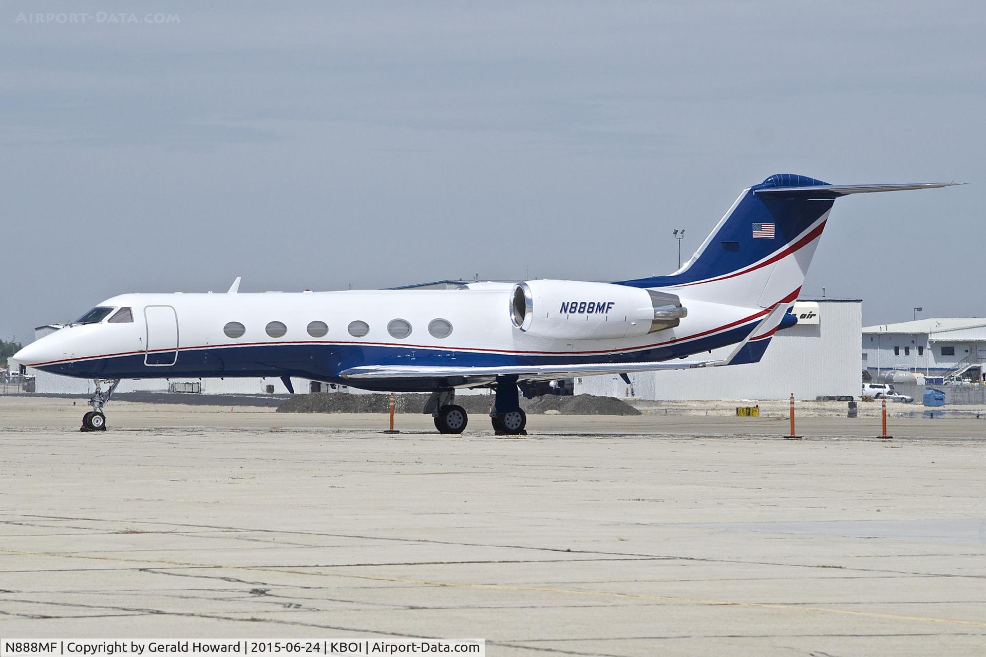 N888MF, 1995 Gulfstream Aerospace G-IV C/N 1268, Parked on the south GA ramp.
