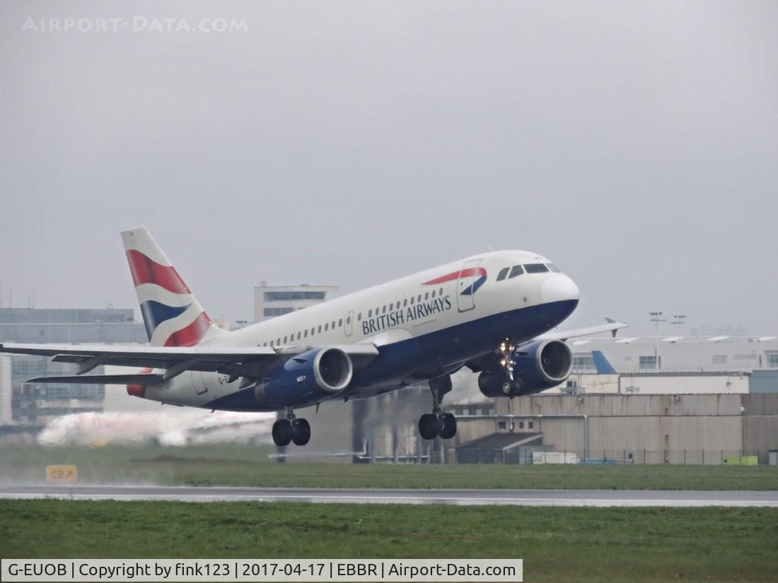 G-EUOB, 2001 Airbus A319-131 C/N 1529,  BRITISH AIRWAYS departing