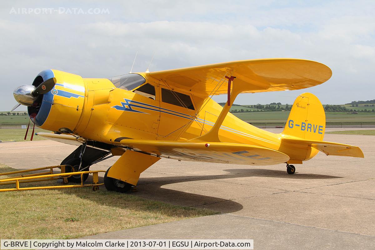 G-BRVE, 1945 Beech D17S Staggerwing C/N 6701, Beech D17S Staggerwing at Duxford Airfield.July 1st 2013.