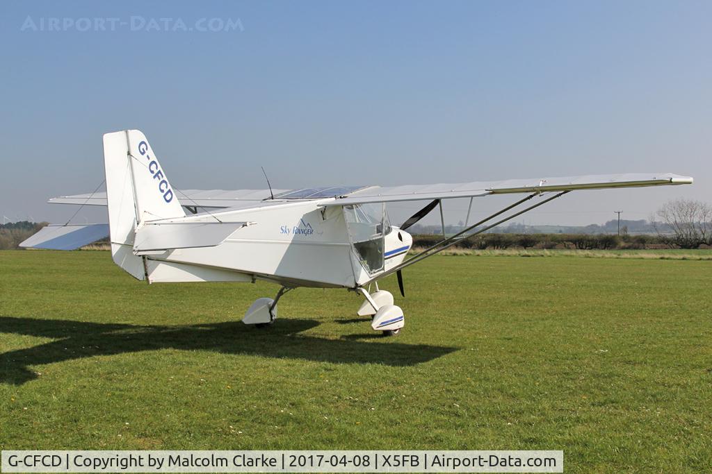 G-CFCD, 2007 Skyranger Swift 912S(1) C/N BMAA/HB/554, Skyranger Swift 912S(1), Fishburn Airfield, UK. April 8th 2017.