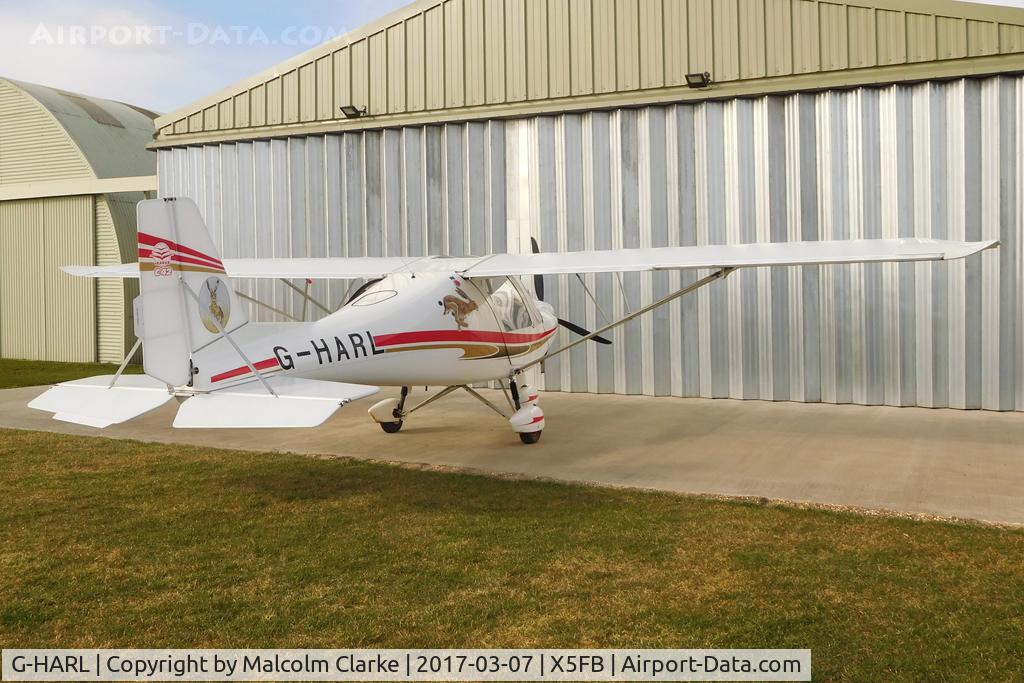 G-HARL, 2015 Comco Ikarus C42 FB100 Bravo C/N 1509-7418, Comco Ikarus C42 FB100 Bravo, Fishburn Airfield UK. March 7th 2017.