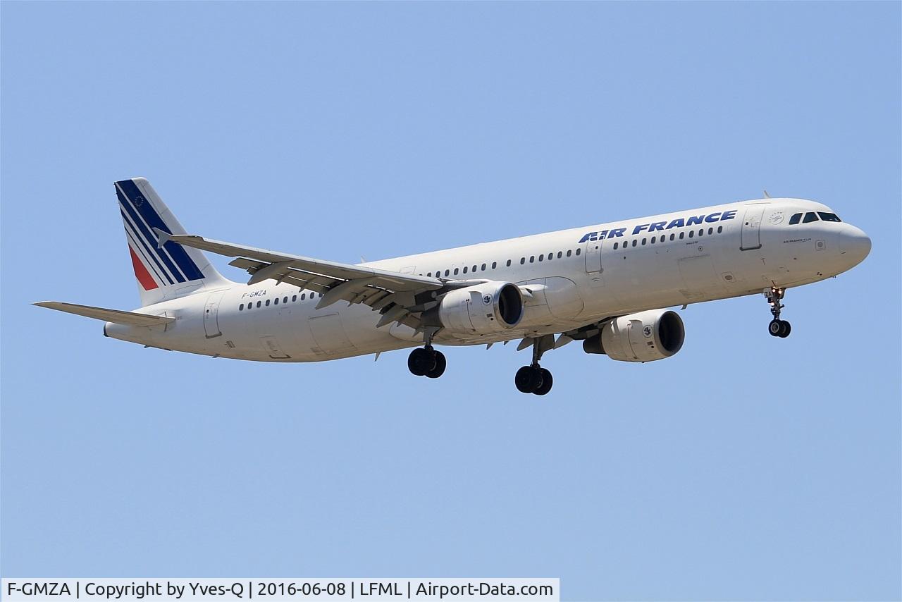 F-GMZA, 1994 Airbus A321-111 C/N 498, Airbus A321-111, Short approach Rwy 31R, Marseille-Provence Airport (LFML-MRS)