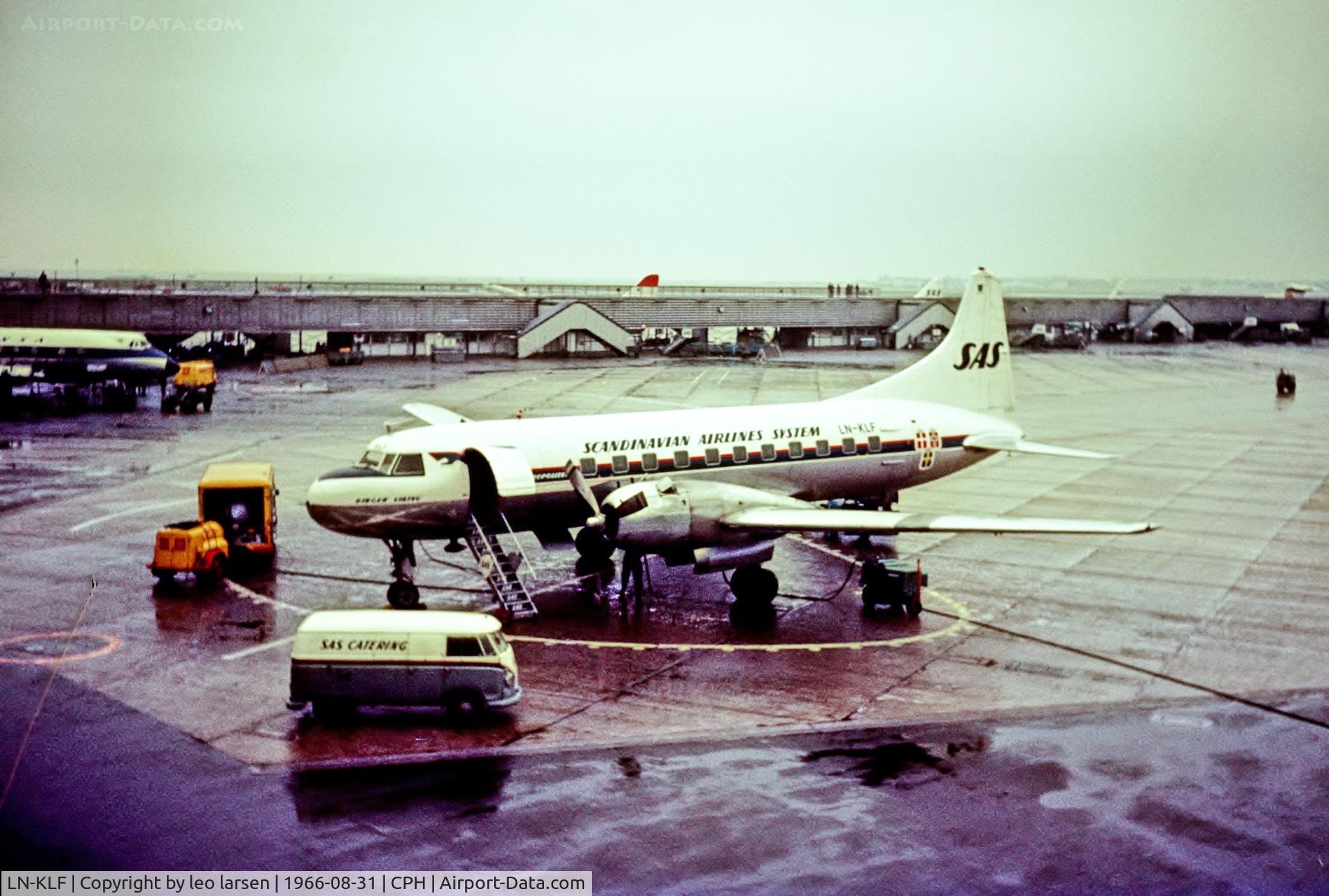 LN-KLF, 1957 Convair 440 Metropolitan C/N 505, Copenhagen 31.8.1966