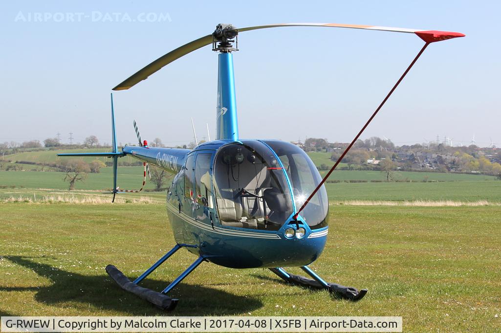 G-RWEW, 2006 Robinson R44 Clipper II C/N 11148, Robinson R-44 Clipper II, Fishburn Airfield UK. April 8th 2017.