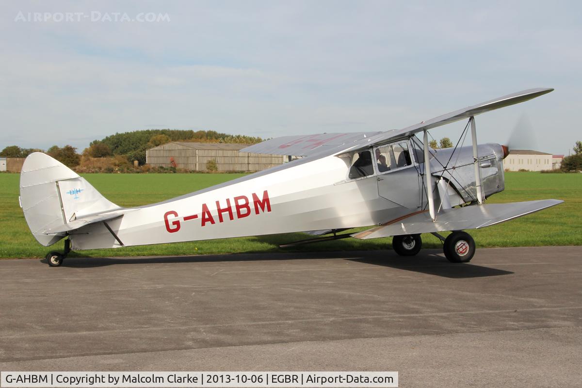 G-AHBM, 1935 De Havilland DH.87B Hornet Moth C/N 8126, De Havilland DH-87B Hornet Moth, Breighton Airfield. October 6th 2013.