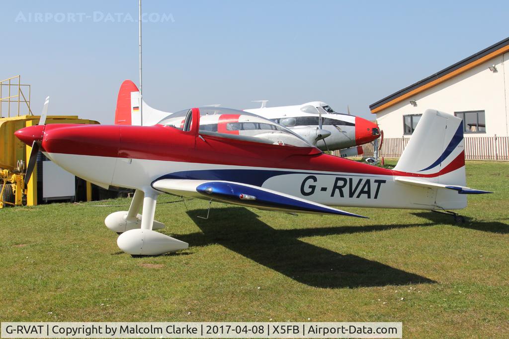 G-RVAT, 2009 Vans RV-8 C/N LAA 303-14928, Vans RV-8, Fishburn Airfield. April 8th 2017.