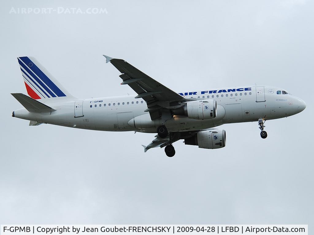 F-GPMB, 1996 Airbus A319-113 C/N 600, AF landing runway 29