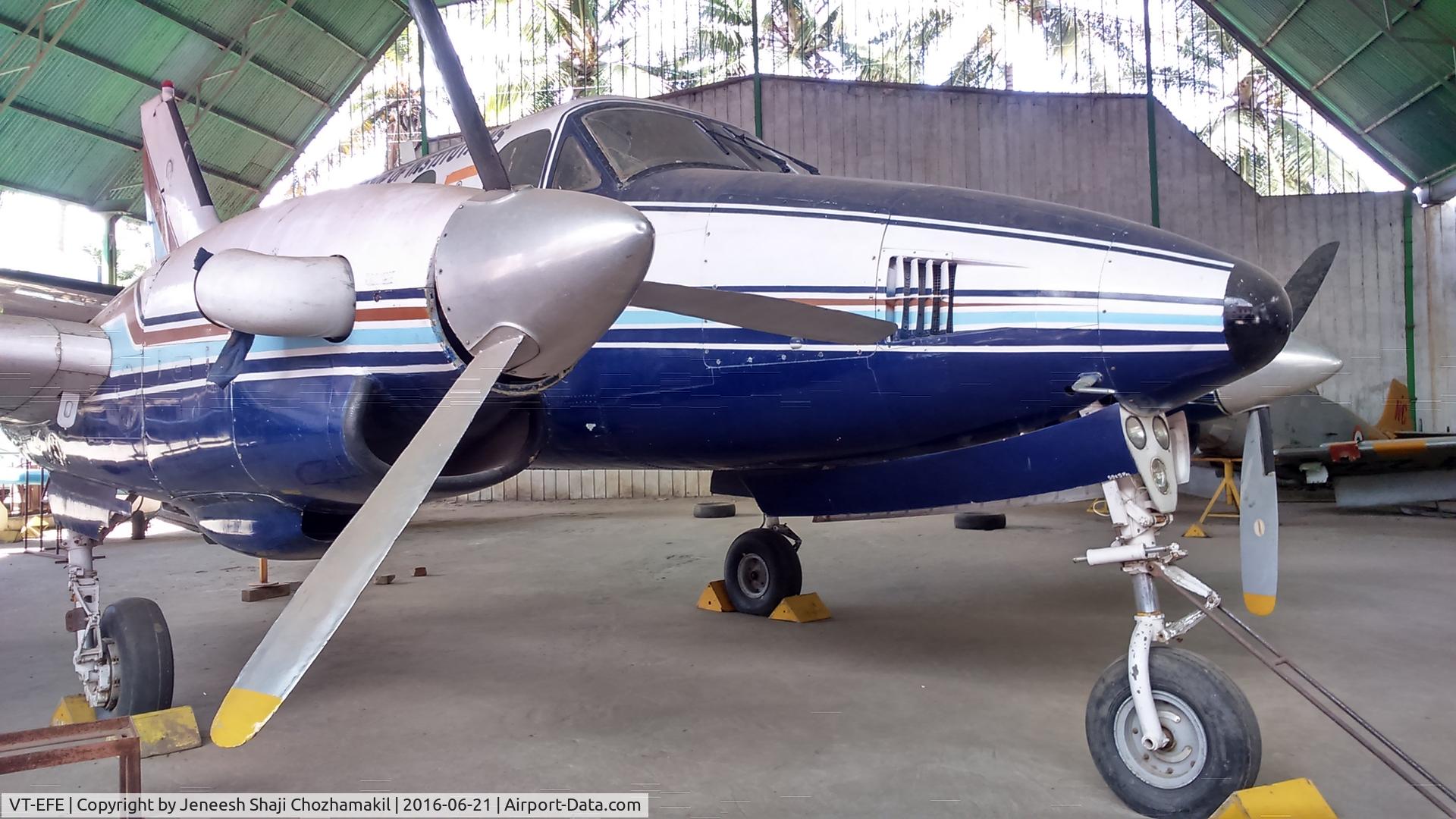 VT-EFE, Beechcraft King air 65-C90 C/N LJ-71, At Nehru College Of Aeronautics And Applied Sciences, Coimbatore, India