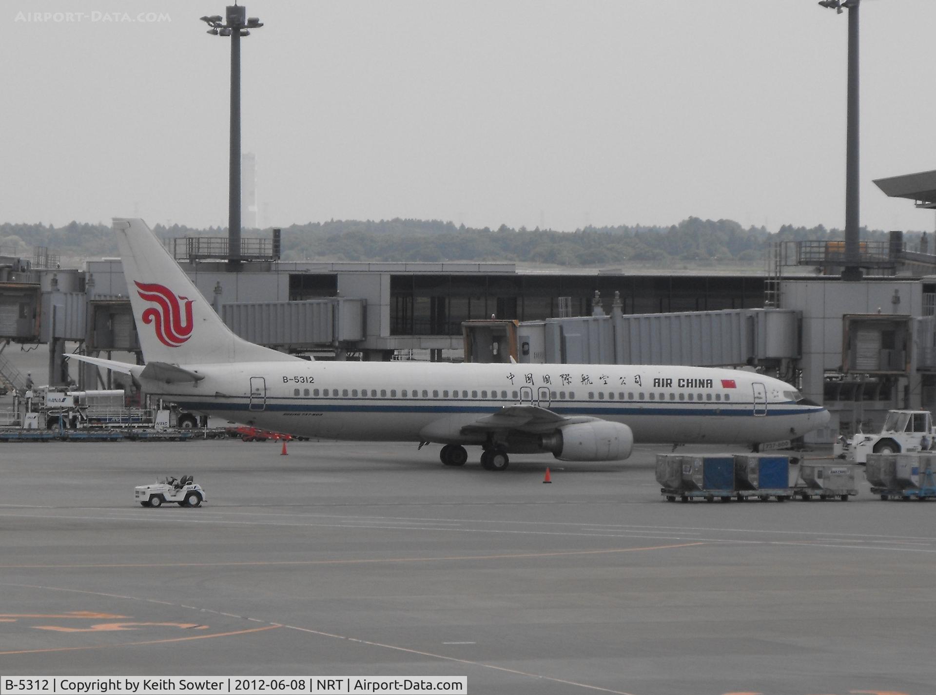 B-5312, 2007 Boeing 737-8Q8 C/N 29374, On stand