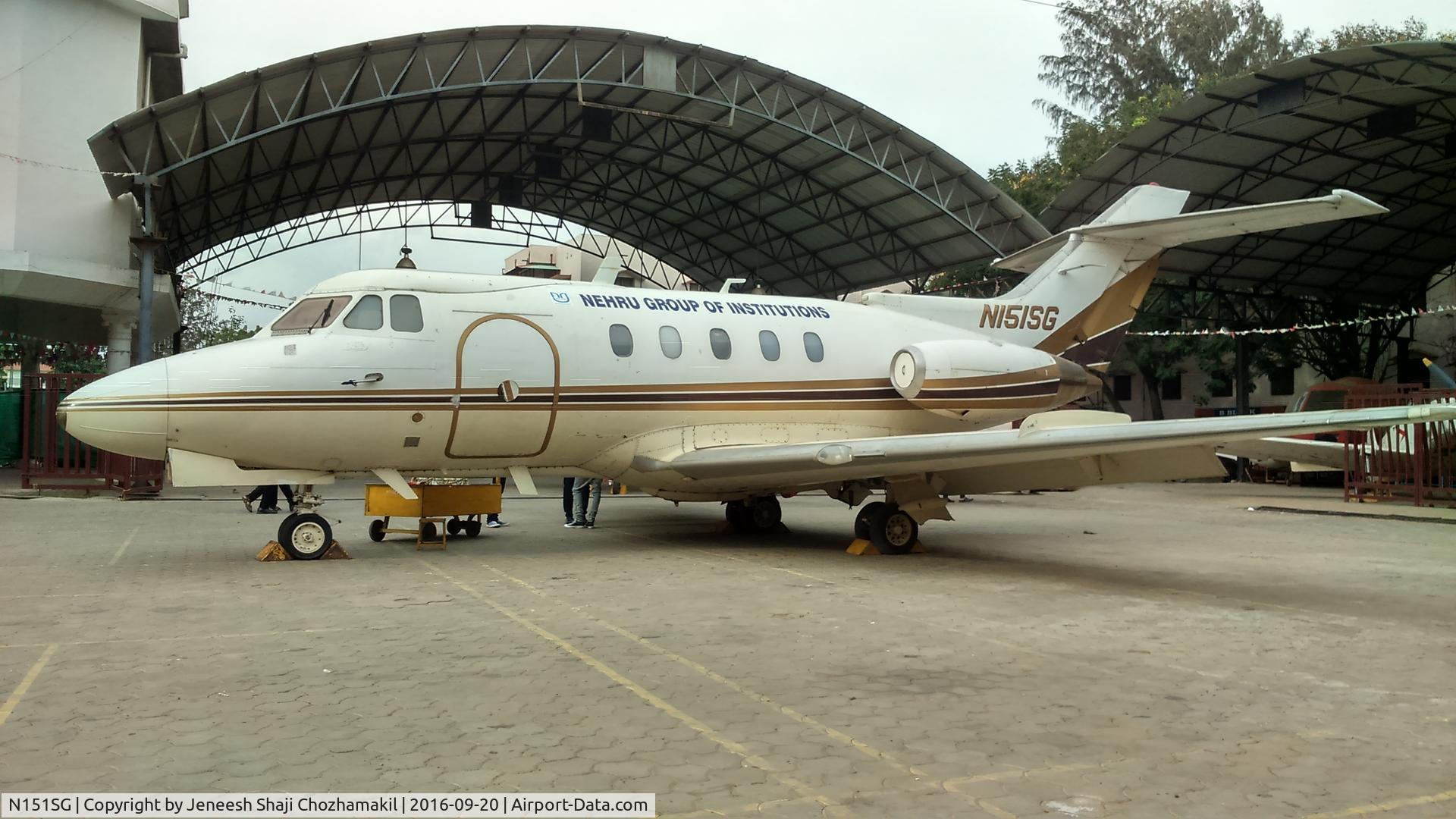 N151SG, 1965 Hawker Siddeley DH.125-1A C/N 25035, At Nehru College Of Aeronautics And Applied Sciences ,Coimbatore, India