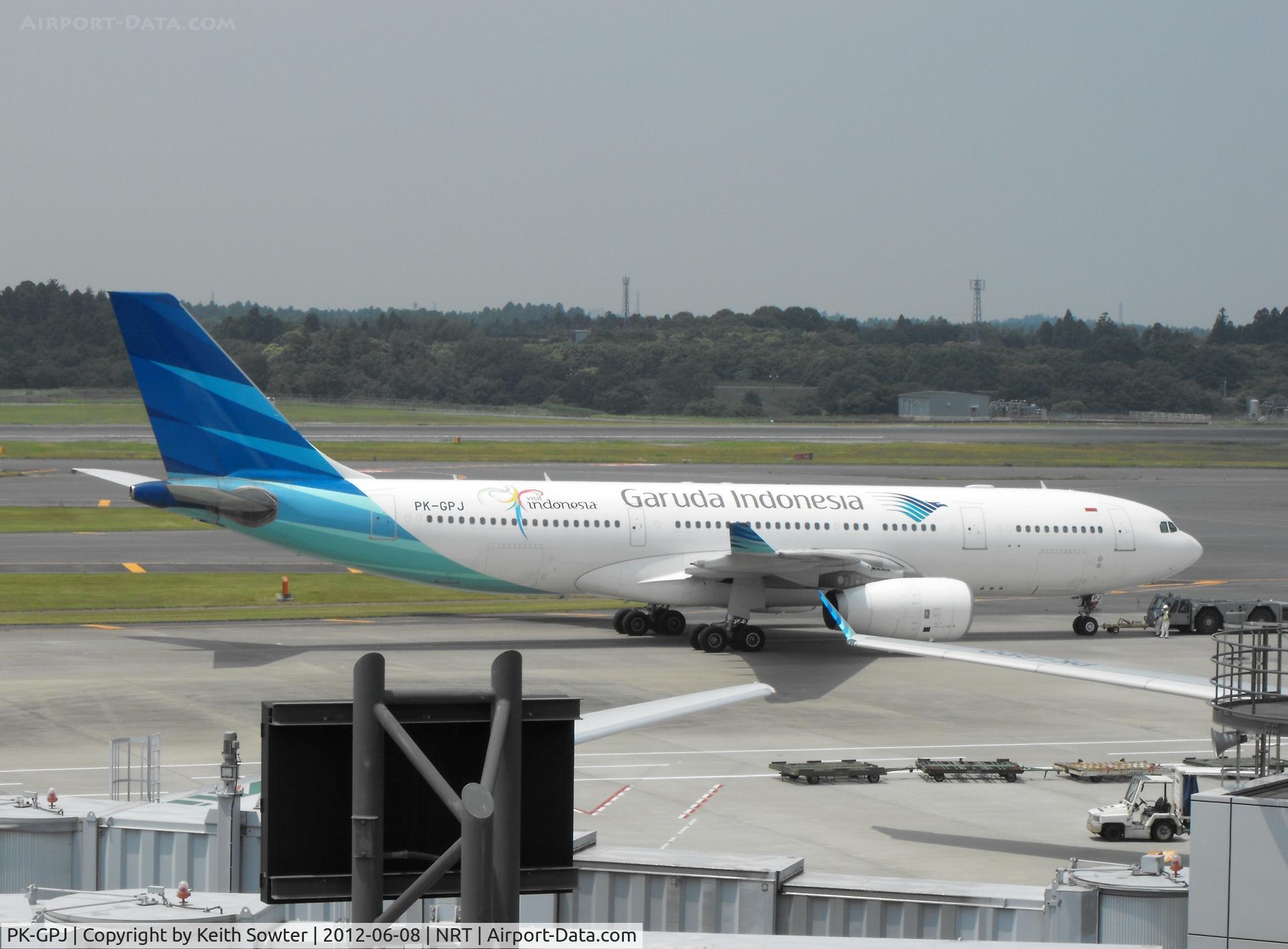 PK-GPJ, 2009 Airbus A330-243 C/N 988, Taxying for departure