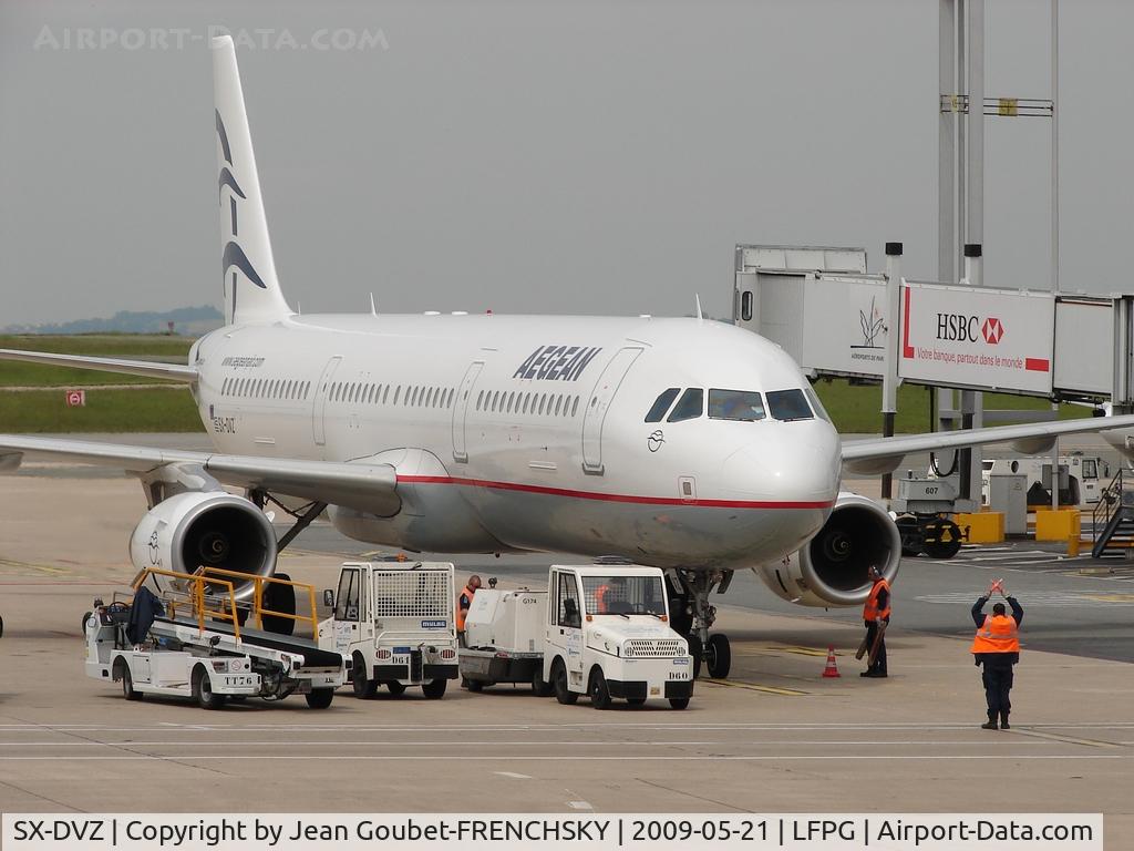 SX-DVZ, 2009 Airbus A321-231 C/N 3820, Aegean Airlines at CDG T1