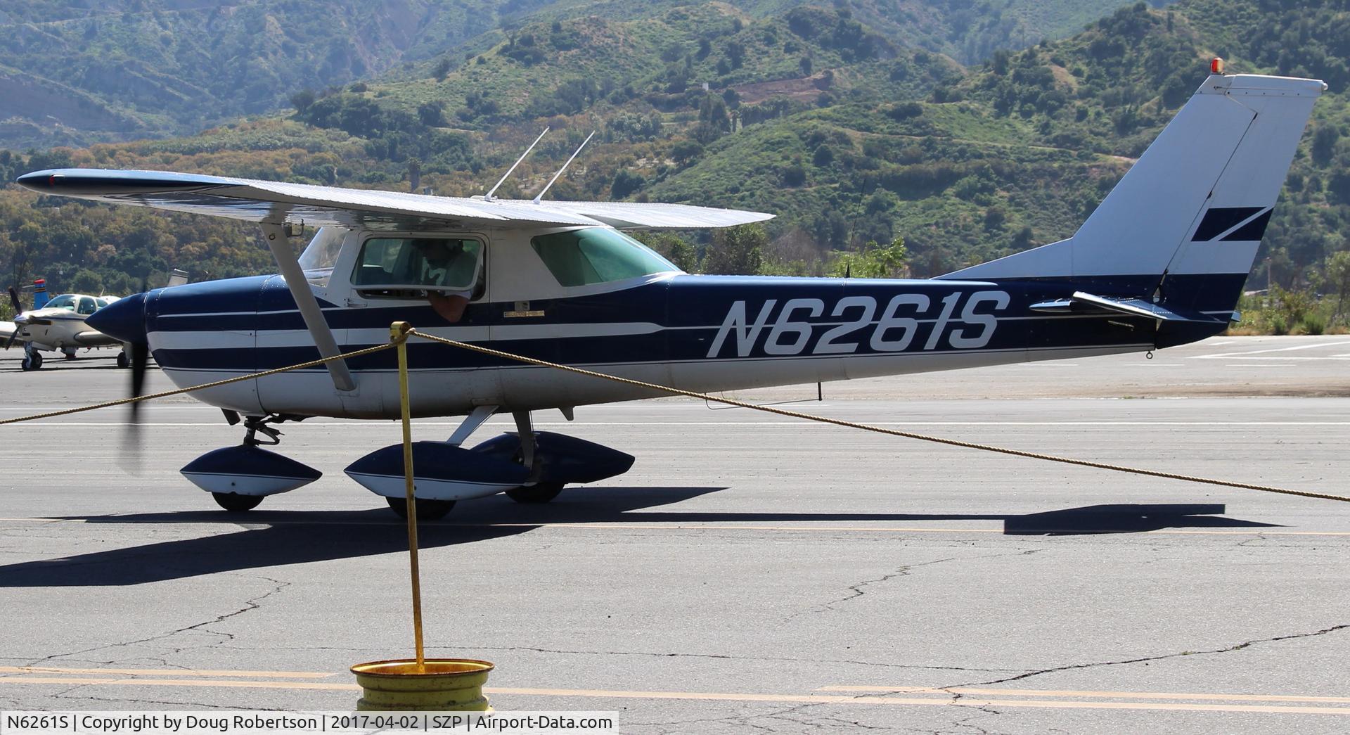 N6261S, 1967 Cessna 150G C/N 15067061, 1967 Cessna 150G, Continental O-200 100 Hp, taxi back after landing Rwy 22