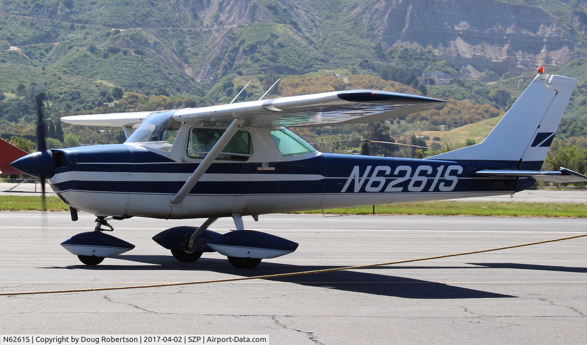N6261S, 1967 Cessna 150G C/N 15067061, 1967 Cessna 150G, Continental O-200 100 Hp, taxi back