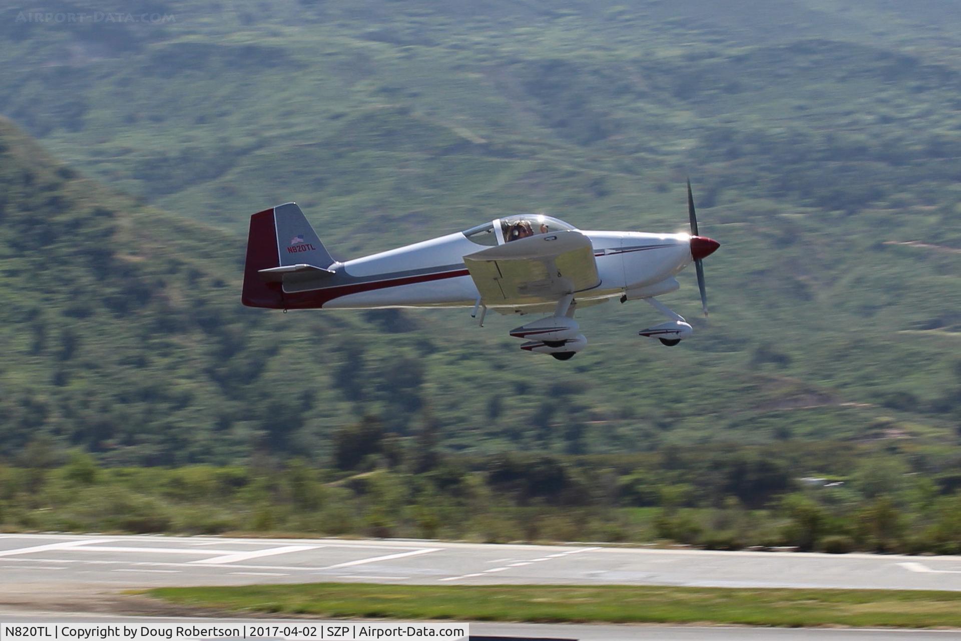 N820TL, 2003 Vans RV-6A C/N 60312, 2003 Ragle VAN's RV-6A, Lycoming O&VO-360 180 Hp, takeoff climb Rwy 22