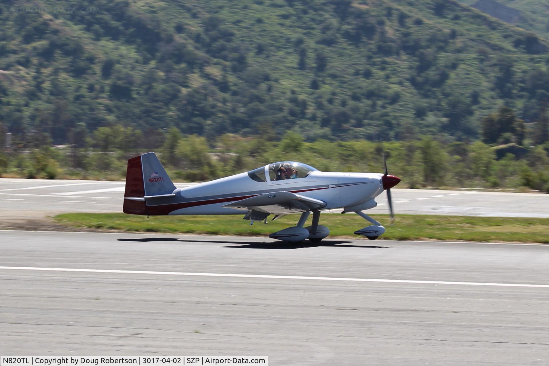 N820TL, 2003 Vans RV-6A C/N 60312, 2003 Ragle VAN's RV-6A, Lycoming O&VO-360 180 Hp, landing roll Rwy 22