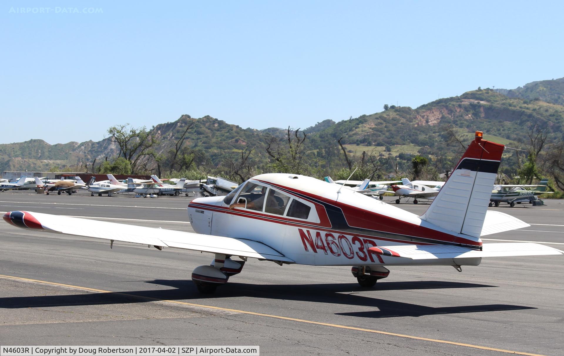 N4603R, 1965 Piper PA-28-140 Cherokee C/N 28-21351, 1965 Piper PA-28-140 CHEROKEE, Lycoming O-320-E2A 150 Hp, taxi