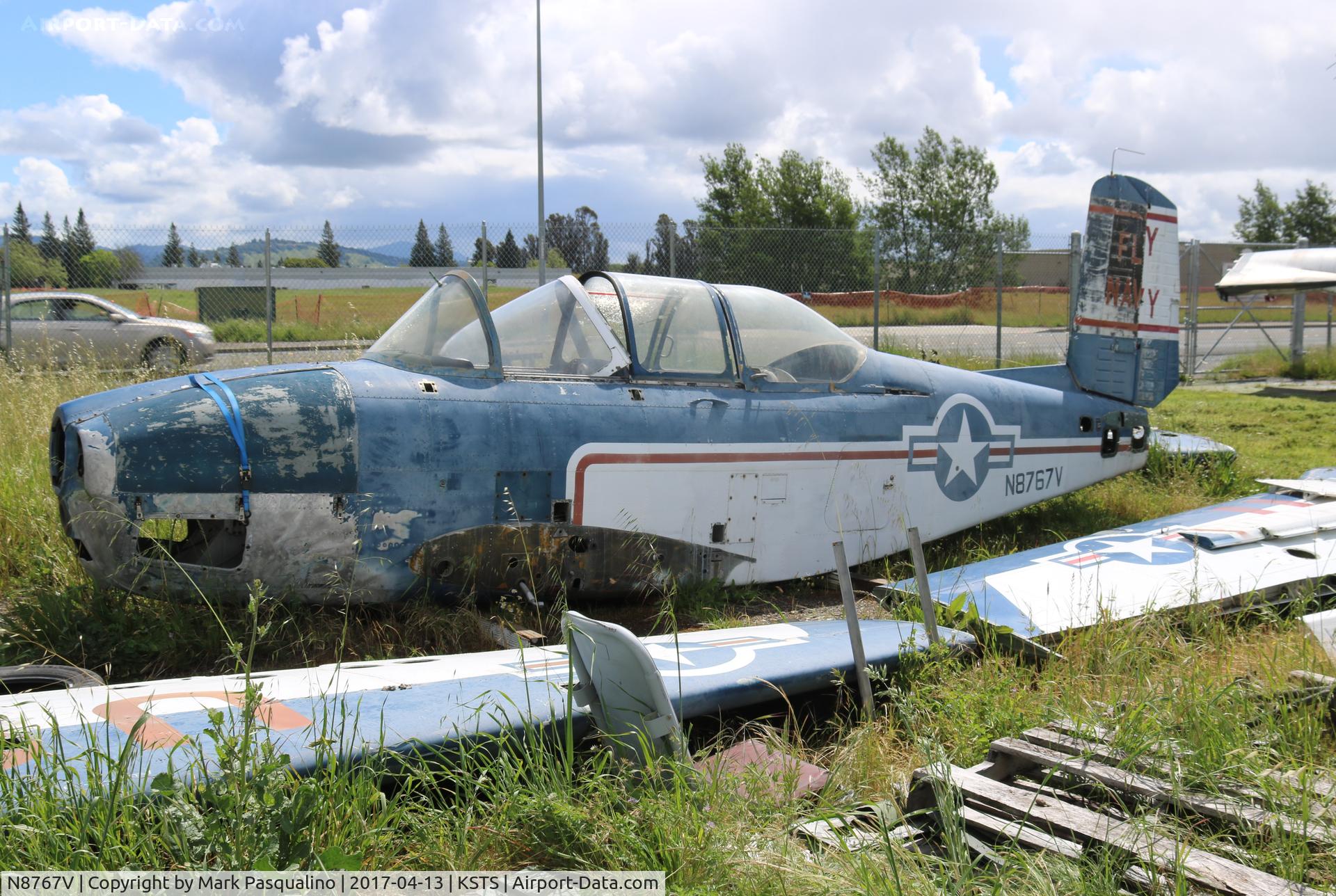 N8767V, 1957 Beech D-45 Mentor C/N BG-378, Beech T-34B