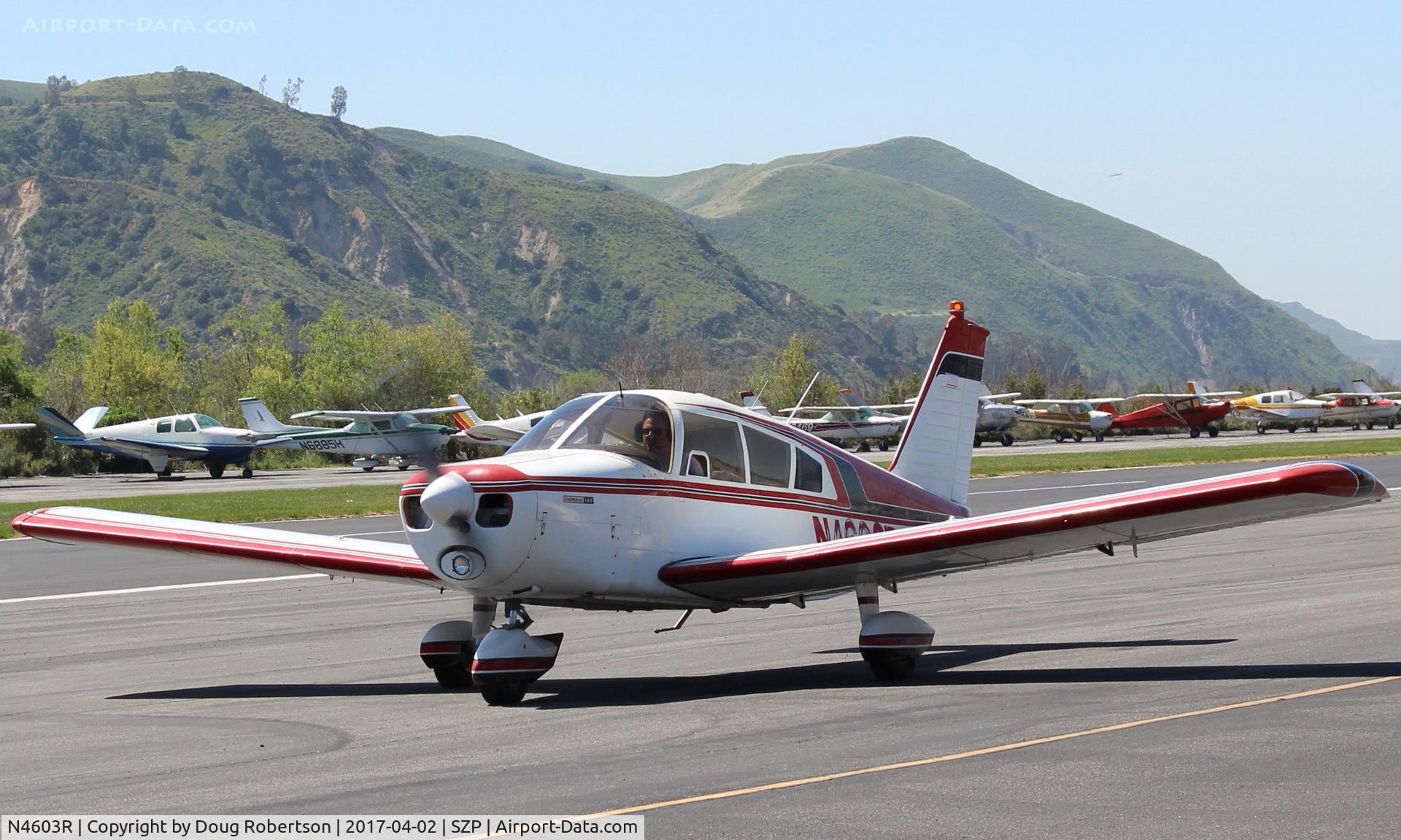 N4603R, 1965 Piper PA-28-140 Cherokee C/N 28-21351, 1965 Piper PA-28-140 CHEROKEE, Lycoming O-320-E2A 150 Hp, taxi