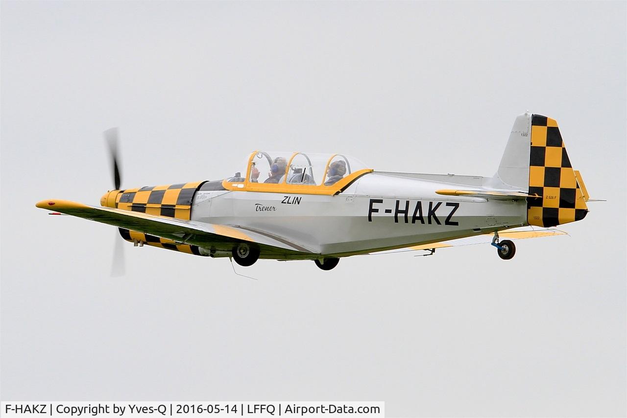 F-HAKZ, Zlin Z-526 Trener Master C/N 1322, Zlin Z-526 Trener Master, On display, La Ferté-Alais (LFFQ) air show 2016