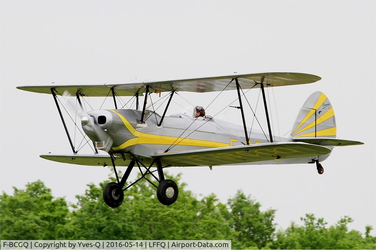 F-BCGQ, Stampe-Vertongen SV-4A C/N 263, Stampe-Vertongen SV-4A, On display, La Ferté-Alais airfield (LFFQ) Air show 2016