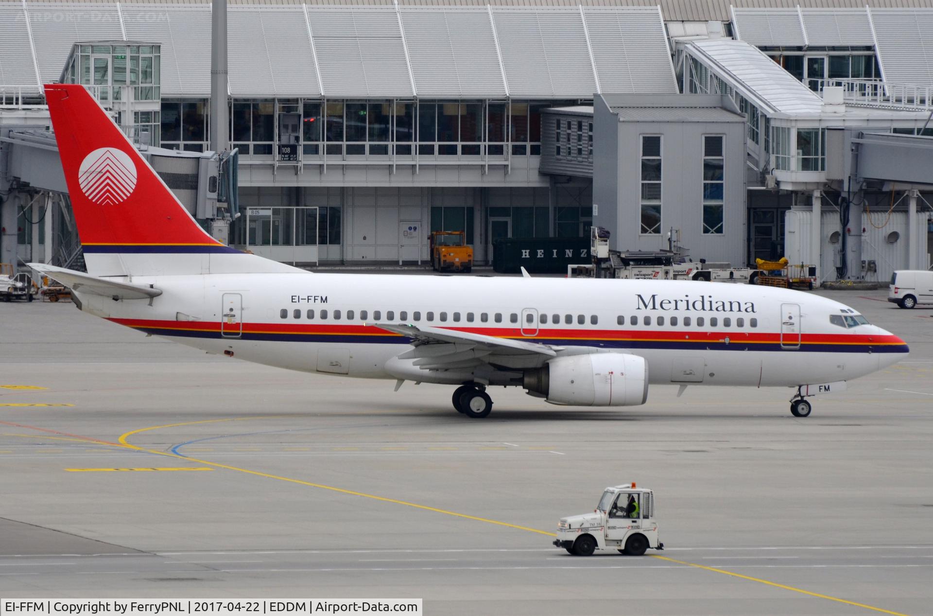 EI-FFM, 1999 Boeing 737-73S C/N 29082, Meridiana B737 without winglets.