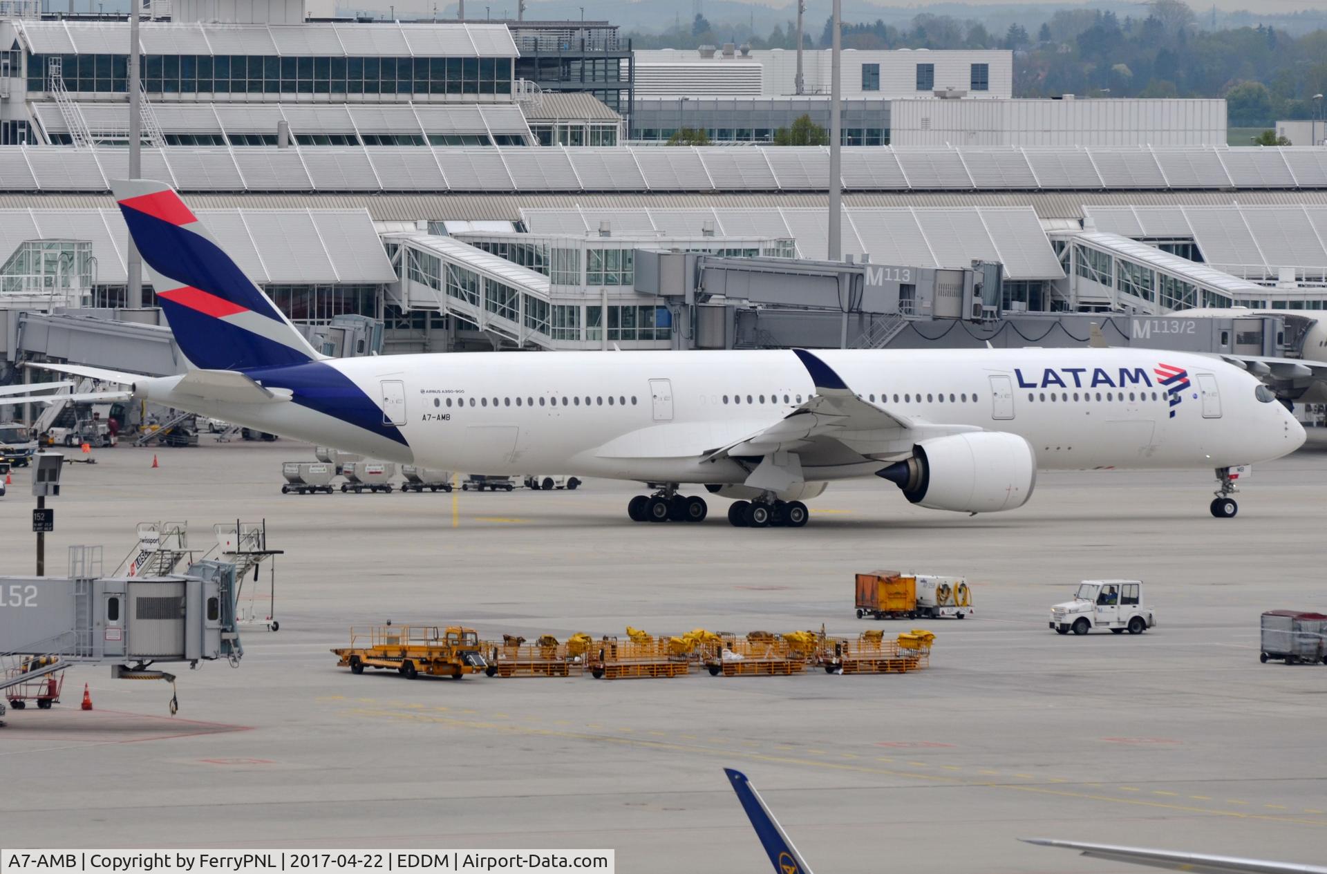 A7-AMB, 2016 Airbus A350-941 C/N 064, Qatar Airways operating this A359 in full Latam livery.