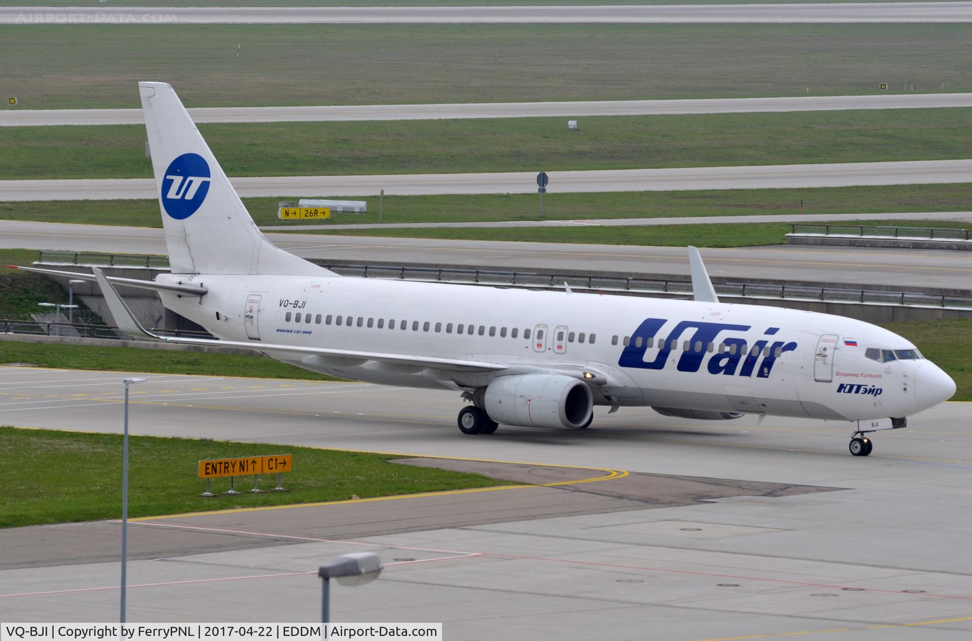 VQ-BJI, 2002 Boeing 737-8AS C/N 29937, UTair B738 in MUC, former EI-CTA with Ryanair.
