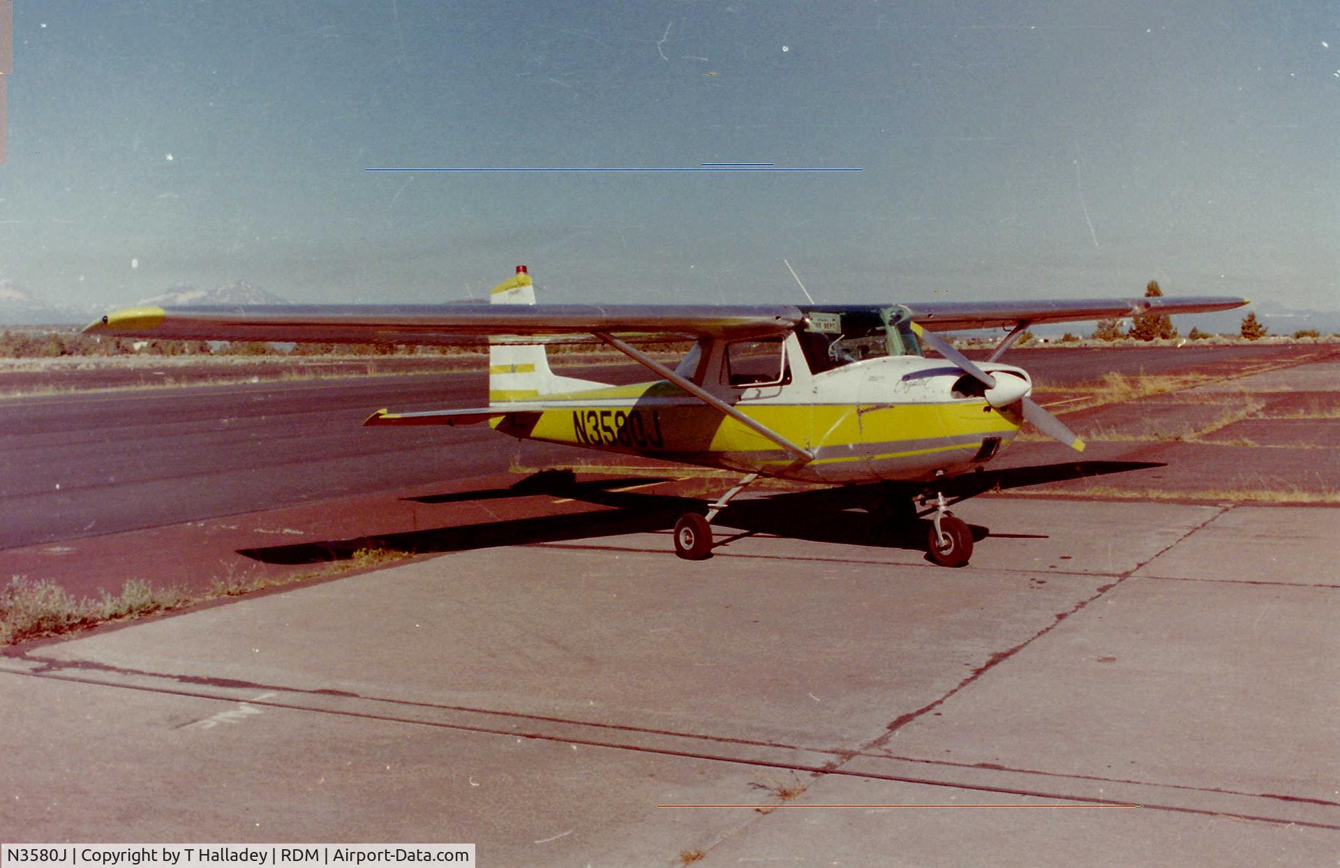 N3580J, 1965 Cessna 150E C/N 15061280, N3580J at Redmond Oregon about 1985