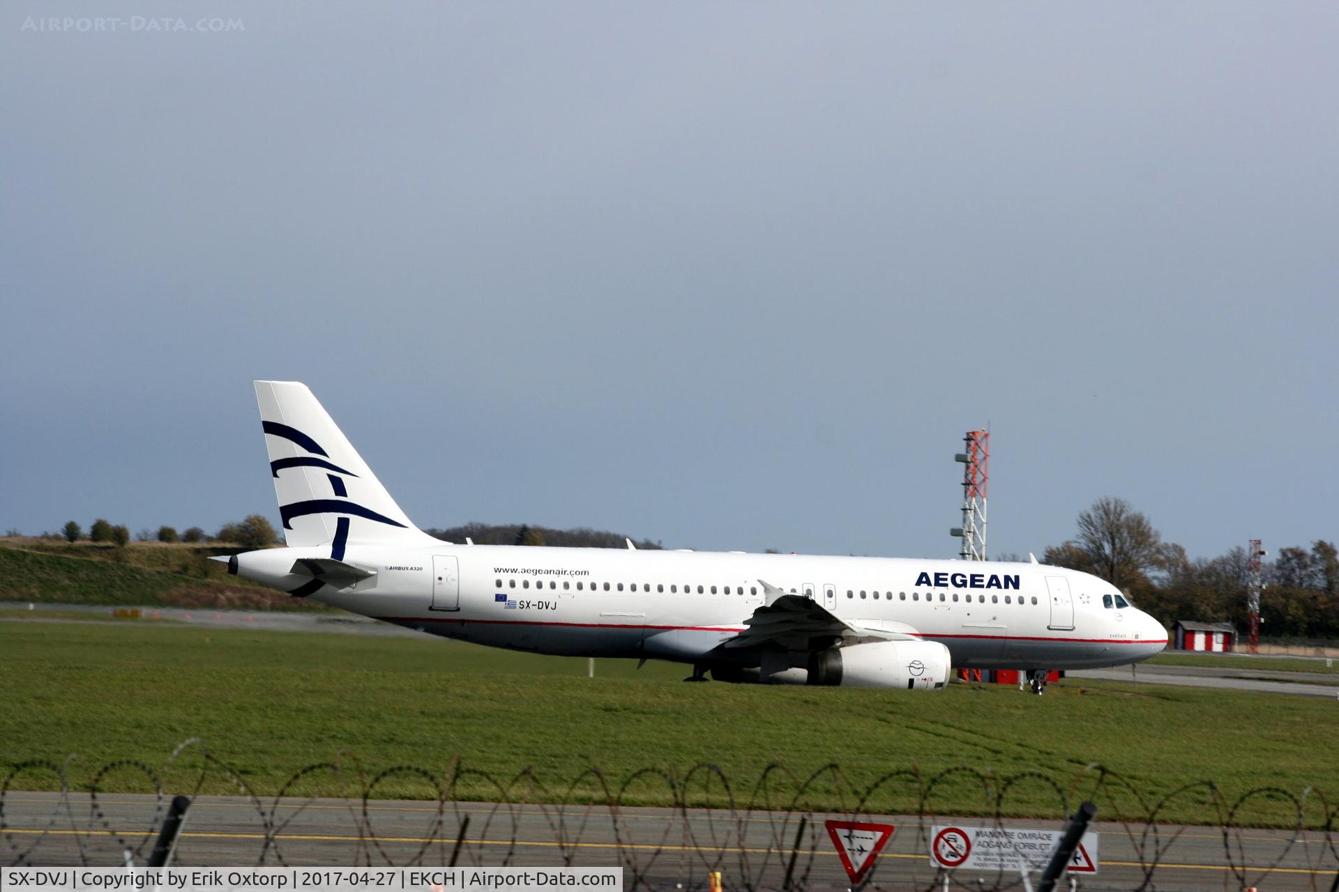 SX-DVJ, 2007 Airbus A320-232 C/N 3365, SX-DVJ taking off rw 22R