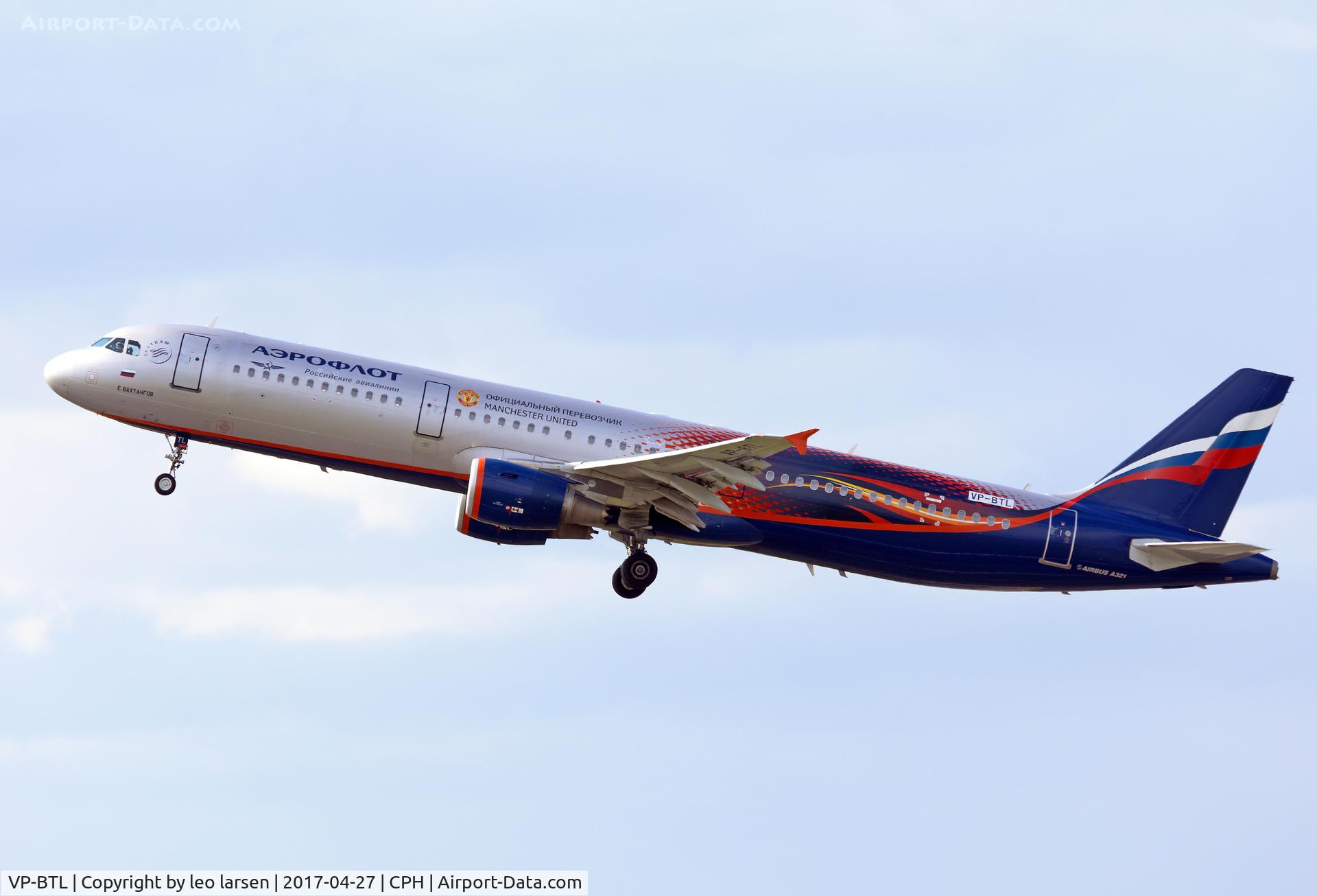 VP-BTL, 2013 Airbus A321-211 C/N 5881, Copenhagen 27.4.2017