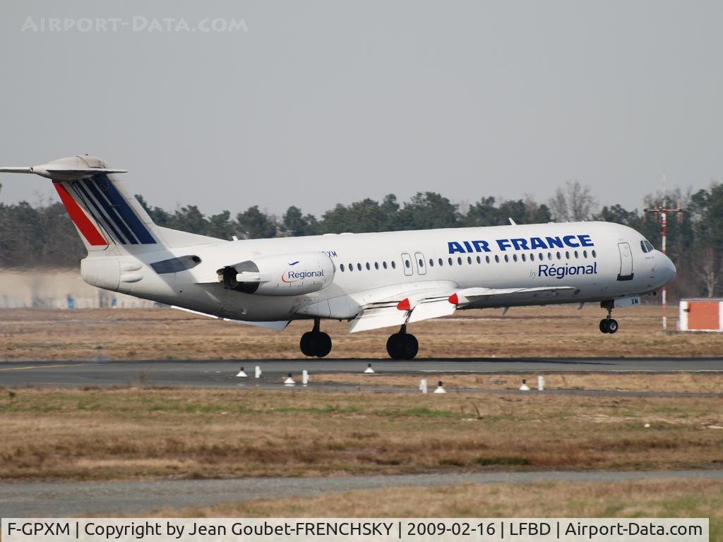 F-GPXM, 1990 Fokker 100 (F-28-0100) C/N 11296, Brit Air operating for Air France (now Iran Asseman Airlines)