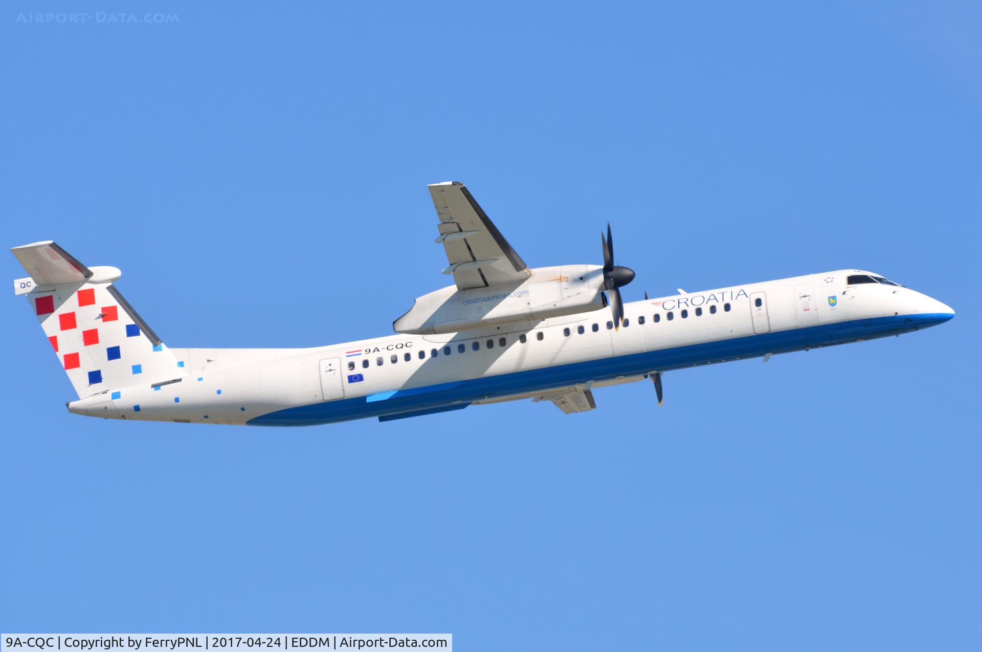 9A-CQC, 2009 De Havilland Canada DHC-8-402Q Dash 8 C/N 4258, Croatia DHC8 climbing out.