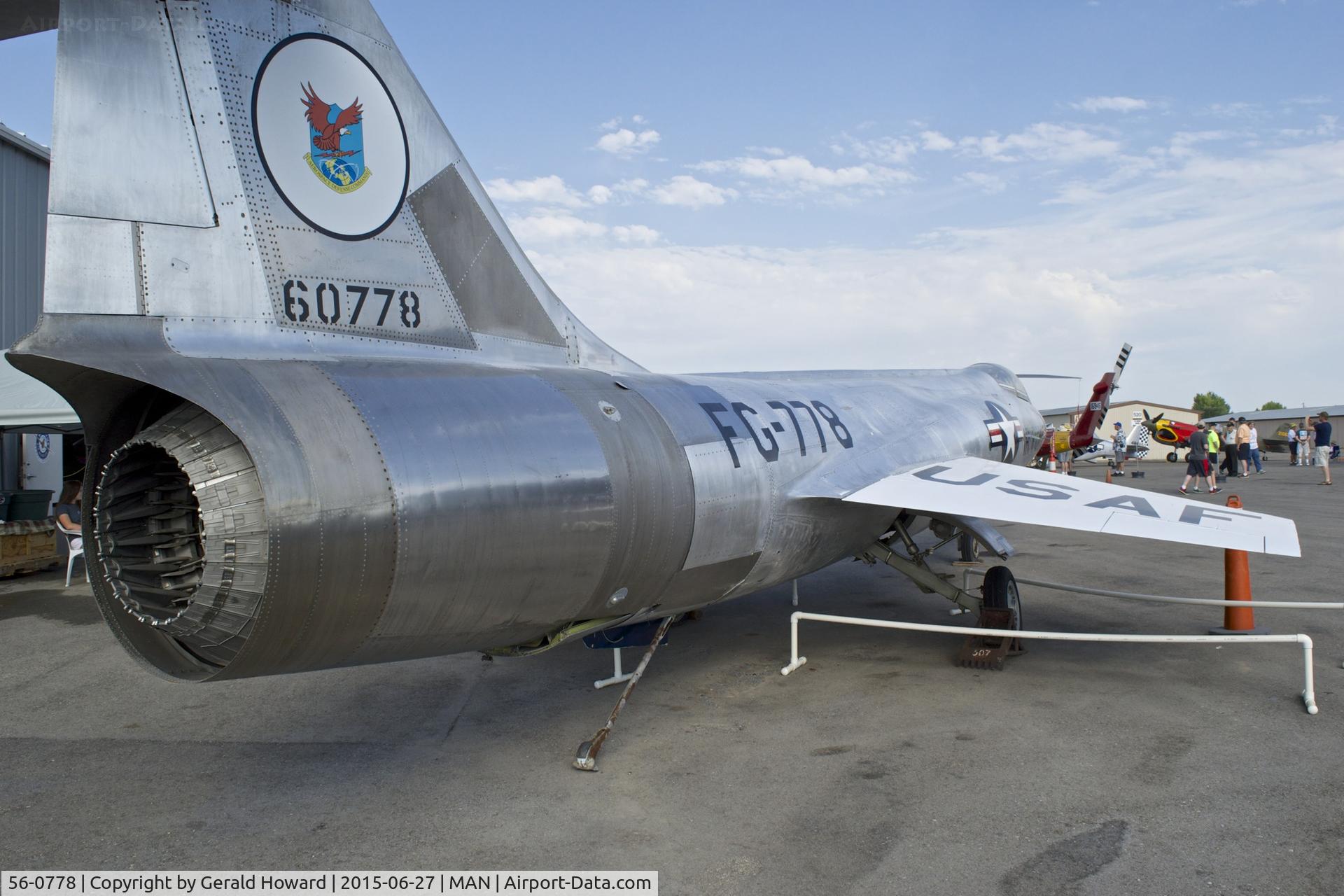 56-0778, 1957 Lockheed F-104A Starfighter C/N 183-1066, On display at the Warhawk Museum in Nampa, Idaho.