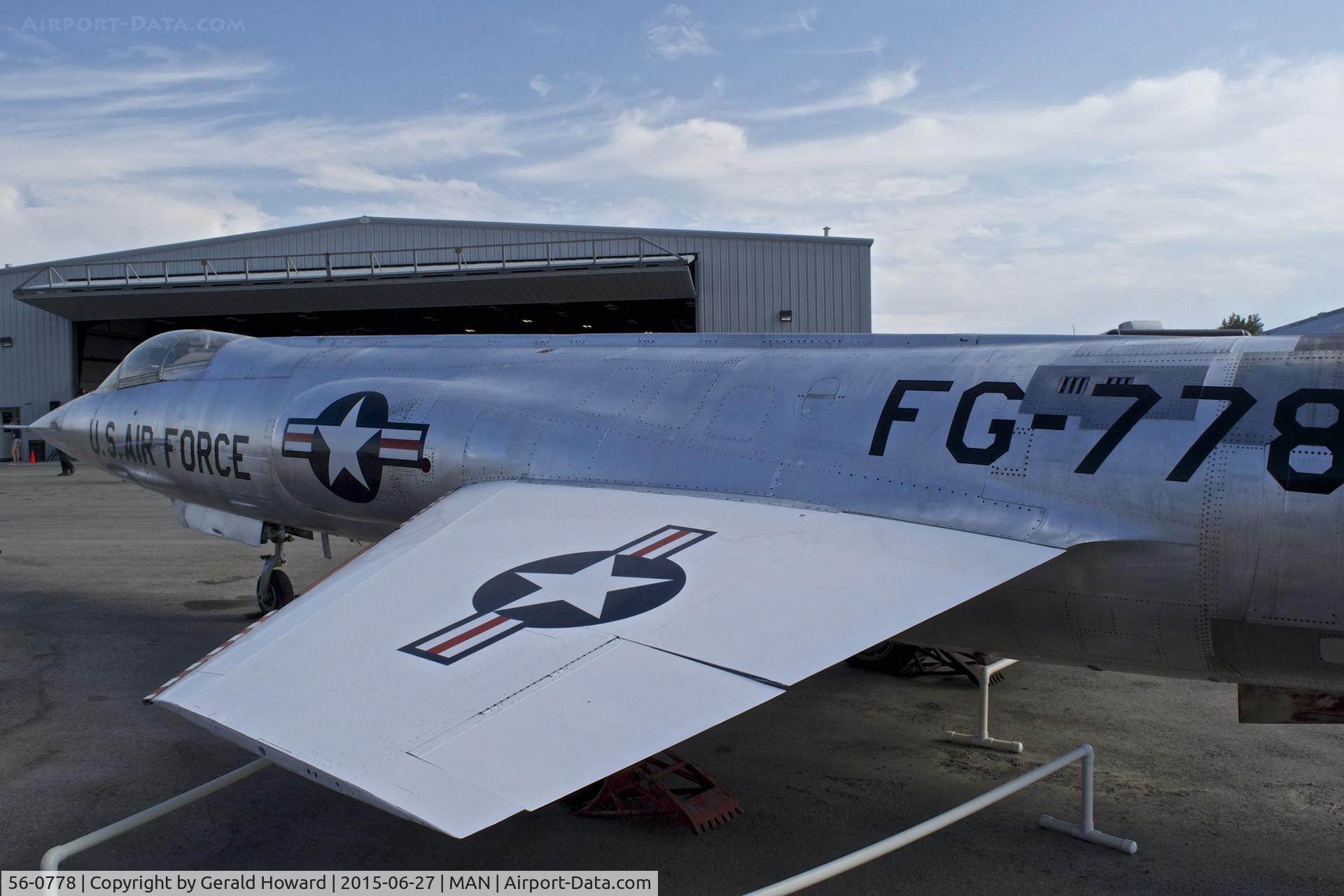 56-0778, 1957 Lockheed F-104A Starfighter C/N 183-1066, On display at the Warhawk Museum in Nampa, Idaho.