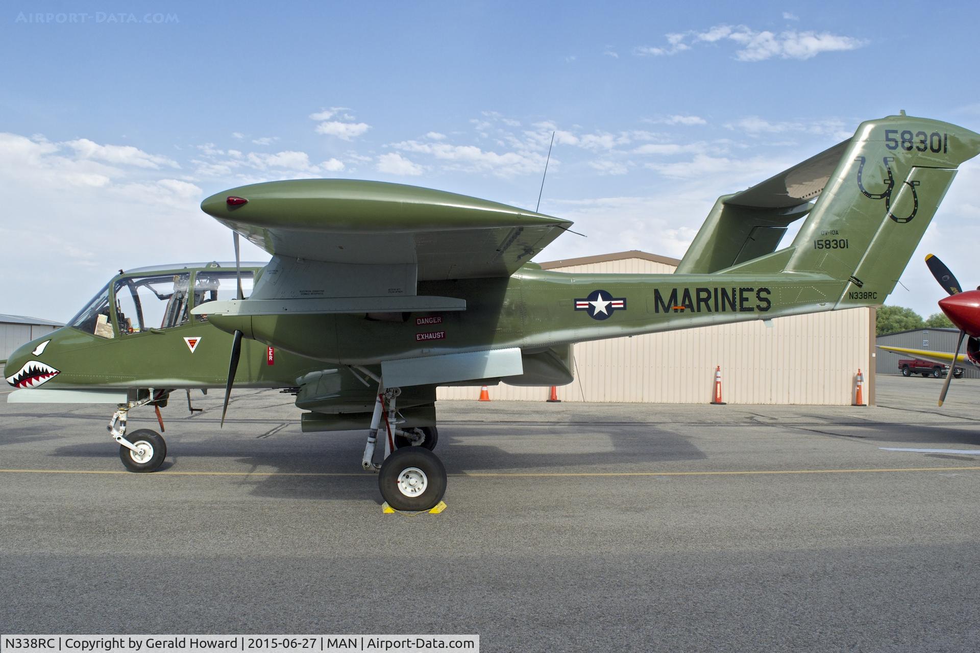 N338RC, 1971 North American OV-10B C/N 338-10, On display during the air show in Nampa, Idaho.